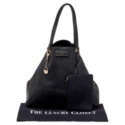 Pre Owned DKNY Black Saffiano Leather Double Zip Tote