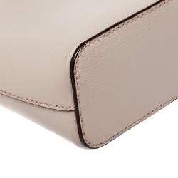 Pre Owned DKNY Pink Leather Bryant Dome Crossbody Bag