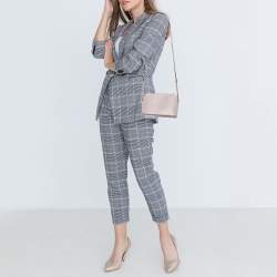 Pre Owned DKNY Pink Leather Bryant Dome Crossbody Bag