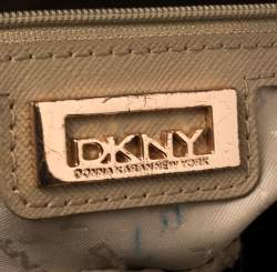 Pre Owned Dkny Multicolor Python Embossed Leather Satchel