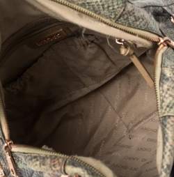 Pre Owned Dkny Multicolor Python Embossed Leather Satchel