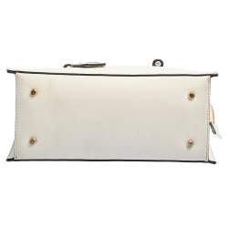 Pre Owned Dkny White Leather Satchel