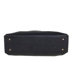 Pre Owned DKNY Black Saffiano Leather Bryant Park Zip Tote