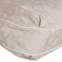 DKNY Cream Signature Canvas Hobo