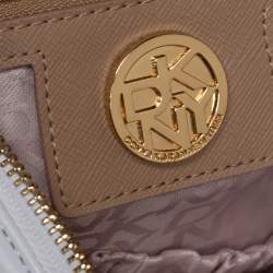 DKNY Cream Signature Canvas Hobo