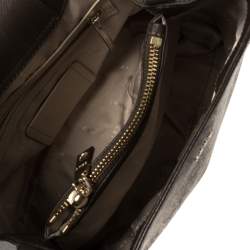 Pre Owned Dkny Brown/Beige Signature Coated Canvas Bryant Bucket Bag