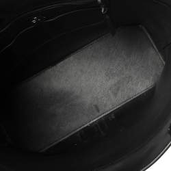 مملوكة مسبقًا Dkny Black Patent Leather Chain Shopper Tote