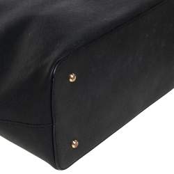 مملوكة مسبقًا Dkny Black Leather Bryant Tote