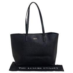 مملوكة مسبقًا Dkny Black Leather Bryant Tote