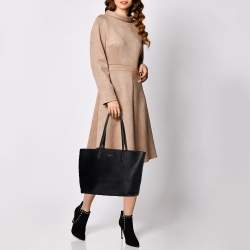 مملوكة مسبقًا Dkny Black Leather Bryant Tote