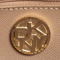 Pre Owned DKNY Purple Lizard Embossed Leather Flap Chain Clutch