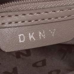 Pre Owned DKNY Multicolor Floral Print Leather Zip Satchel