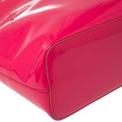 مملوكة مسبقًا DKNY Pink Patent Leather Shopper Tote