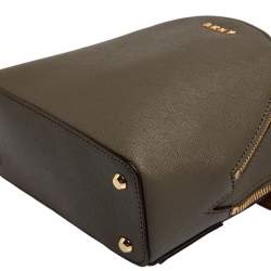Dkny Taupe Leather Mini Bryant Park Backpack