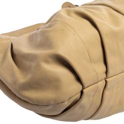 Pre Owned Dkny Beige Leather Hobo