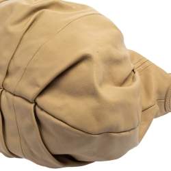 Pre Owned Dkny Beige Leather Hobo