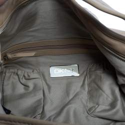 Pre Owned Dkny Beige Leather Hobo