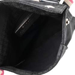 Dkny Black Signature Fabric Messenger