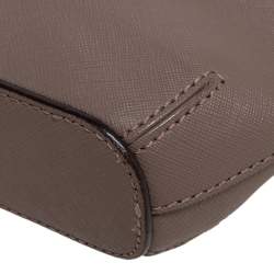 Pre Owned حقيبة كتف دي كي إن واي براينت جلد بيج داكن بسلسلة