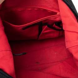 Pre Owned حقيبة هوبو دي كي إن واي كانفاس أسود وجلد