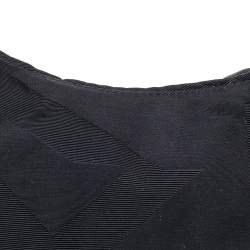 Pre Owned حقيبة هوبو دي كي إن واي كانفاس أسود وجلد