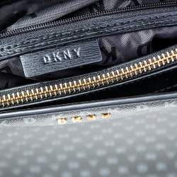DKNY Black Signature Leather Chain Tote