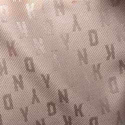 Pre Owned DKNY Dark Beige Leather Crossbody Bag