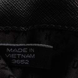 مملوكة مسبقًا DKNY Black Saffiano Leather Envelope Flap Continental Wallet