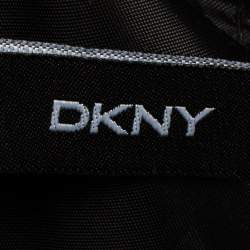 مملوكة مسبقًا DKNY Silver/Black Faux Leather Shopper Tote