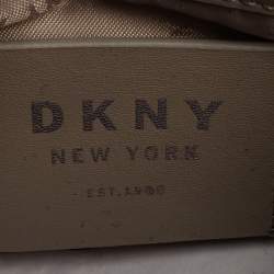 Pre Owned Dkny Silver Leather Jojo Mini Satchel
