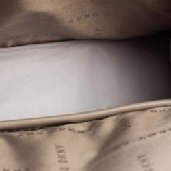 Pre Owned Dkny Silver Leather Jojo Mini Satchel