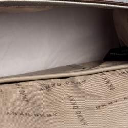 Pre Owned Dkny Silver Leather Jojo Mini Satchel