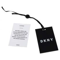 Pre Owned حقيبة كروس دي كي أن واي قلاب بريانت جلد خضراء