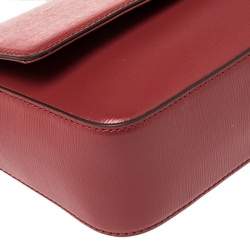 Pre Owned حقيبة كروس دي كي أن واي قلاب بريانت جلد خضراء