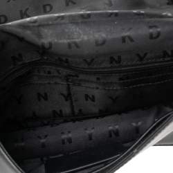 Pre Owned DKNY Black Leather Chain Shoulder Bag