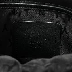 Pre Owned DKNY Black Leather Chain Shoulder Bag