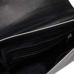 Pre Owned Dkny Black Leather Val Flap Shoulder Bag