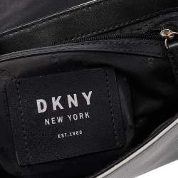 Pre Owned Dkny Black Leather Val Flap Shoulder Bag