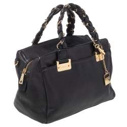 Pre Owned Dkny Black Leather Shoulder Bag