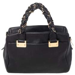 Pre Owned Dkny Black Leather Shoulder Bag