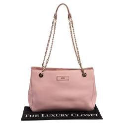 مملوكة مسبقًا حقيبة يد دي كيه إن واي "بريانت بارك" سلسلة جلد سافيانو وردي