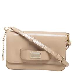 Calvin Klein Beige Handbag Purse Chain Strap Tassle Used
