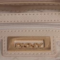 مملوكة مسبقًا DKNY Beige Leather Flap Shoulder Bag