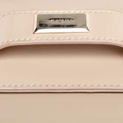 مملوكة مسبقًا DKNY Beige Leather Flap Shoulder Bag