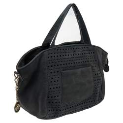 Dkny Black Leather Zip Tote