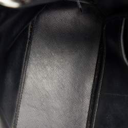 Pre Owned DKNY Black PVC Chain Handle Tote