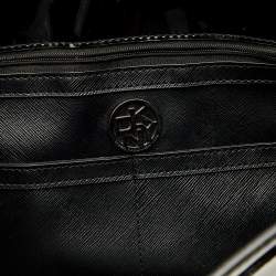 Pre Owned DKNY Black PVC Chain Handle Tote