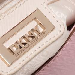Pre Owned Dkny Pink Leather Flap Shoulder Bag