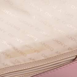 Pre Owned Dkny Pink Leather Flap Shoulder Bag