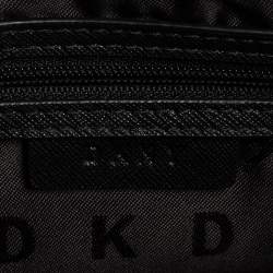 Pre Owned Dkny Burgundy Leather Flap Saddle Chain Shoulder Bag